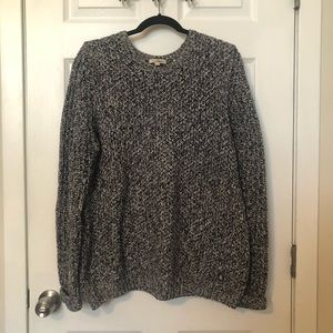 Barbour Heathered Gray Knit Sweater